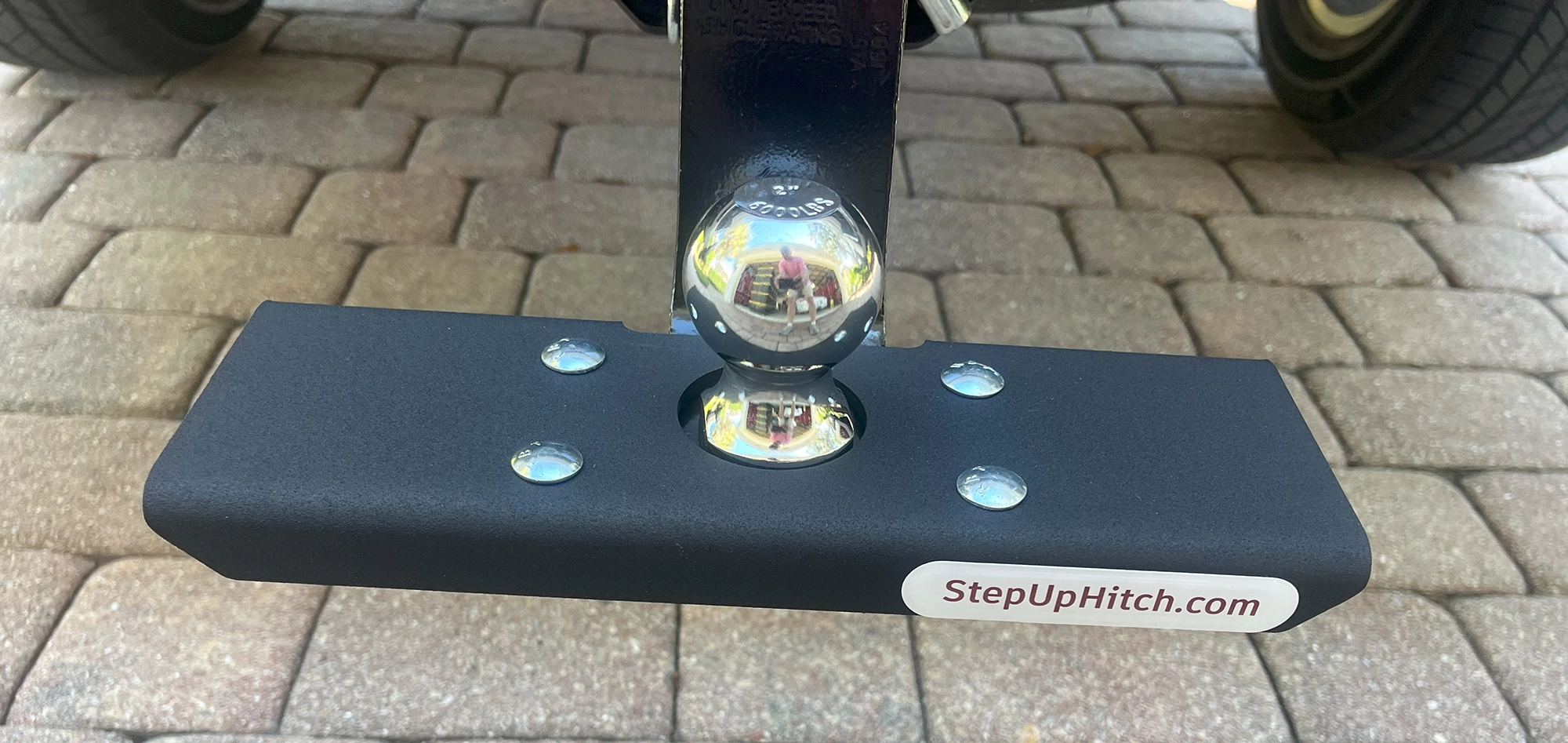 Step Up Hitch rear view